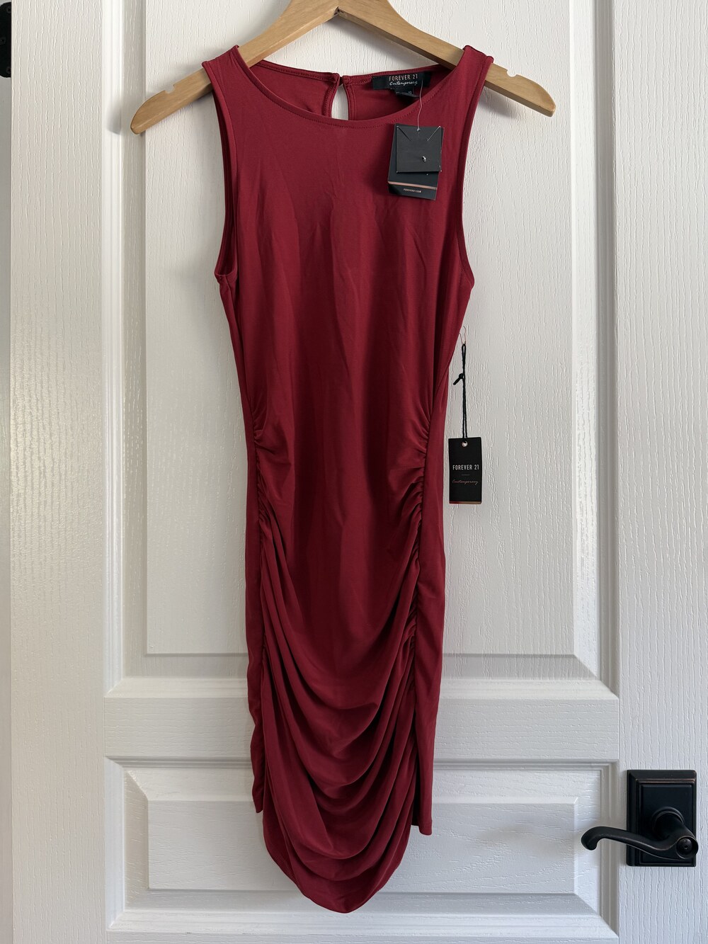 Forever 21 Ruched sleeveless dress